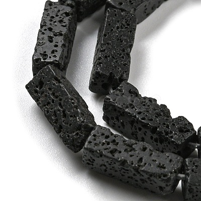 Natural Lava Rock Beads Strands G-C084-C08-01-1
