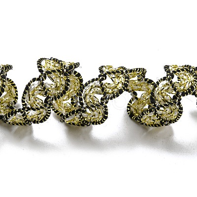 Polyester Wavy Lace Trim OCOR-K007-04A-1