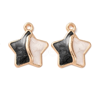Alloy Enamel Pendants FIND-K030-02A-G-1