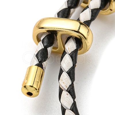 Leather Braided Cord Bracelets BJEW-G675-06G-04-1