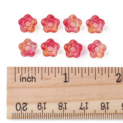 Transparent Electroplate Glass Beads EGLA-FS0001-38A-1