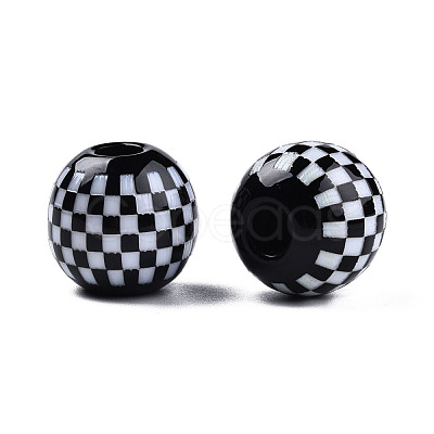 Opaque Resin European Beads RESI-N022-11-1
