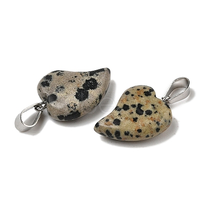 Natural Dalmatian Jasper Pendants G-B127-11P-02-1