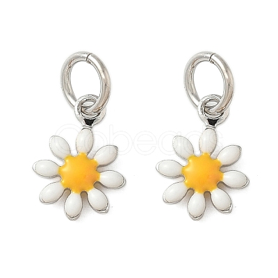 Brass Enamel Charms KK-C110-16B-02P-1