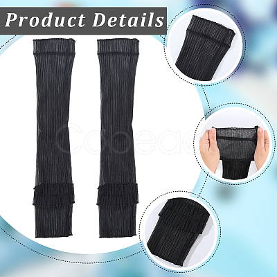 Polyester Lace Arm Oversleeves for Women AJEW-WH20007-88A-1
