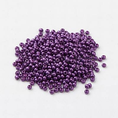 11/0 Grade A Baking Paint Glass Seed Beads X-SEED-N001-A-1056-1