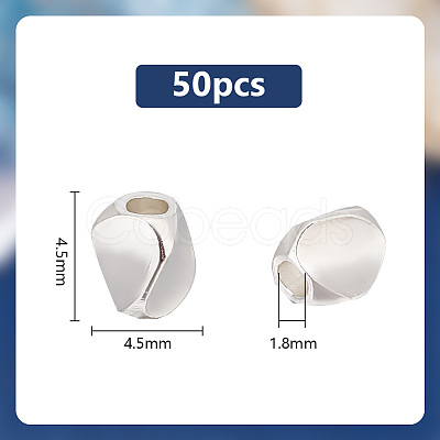 50Pcs Brass Spacer Beads KK-PH0006-36S-1