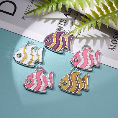 Alloy Enamel Pendants ENAM-P152-M-1