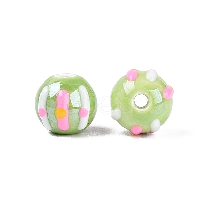 Handmade Porcelain Ceramic Beads PORC-Q005-03D-1