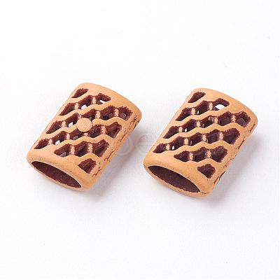 Imitation Wood Acrylic Beads SACR-Q186-39-1