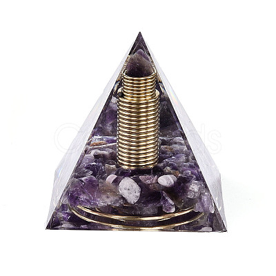 Orgonite Pyramid Resin Energy Generators DJEW-N003-07B-1
