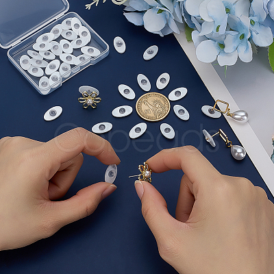36Pcs Acrylic Ear Nut for Women FIND-FG0004-77-1