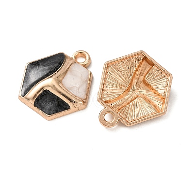 Alloy Enamel Pendants FIND-K030-02D-G-1