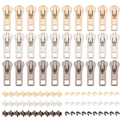 30Pcs Alloy Replacement Zipper Sliders FIND-BC0002-20-1