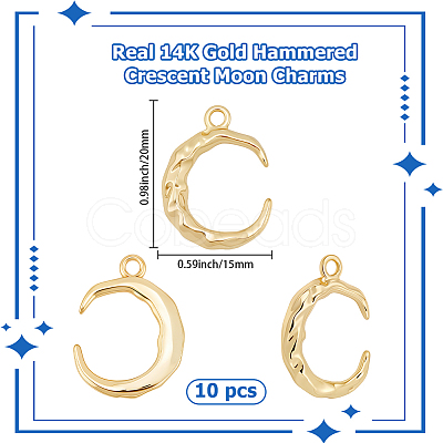 10Pcs Brass Pendants FIND-BBC0004-98-1