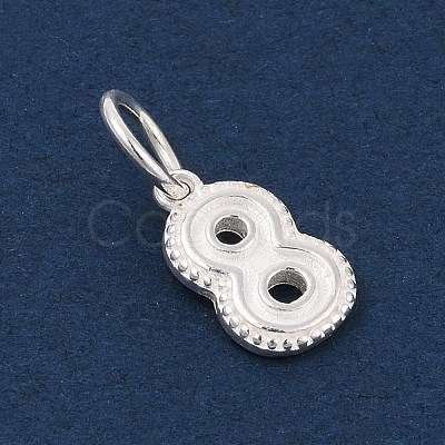 Number Series 925 Sterling Silver Charms STER-Q002-01I-1