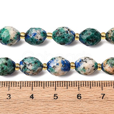 Natural Sesame Jasper Dyed Beads Strands G-D305-B02-03-1