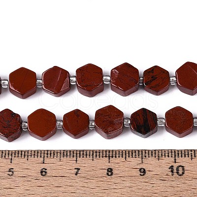 Natural Red Jasper Beads Strands G-P534-A19-02-1