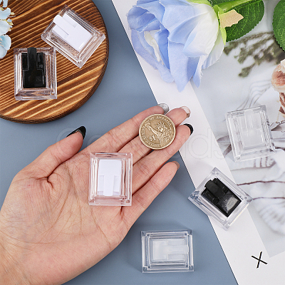 12Pcs 3 Colors Rectangle Acrylic Finger Ring Stands RDIS-FG0001-26-1