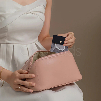 6Pcs PVC PU Leather Jewelry Envelope Pouches with Snap Button ABAG-WH0039-49B-1
