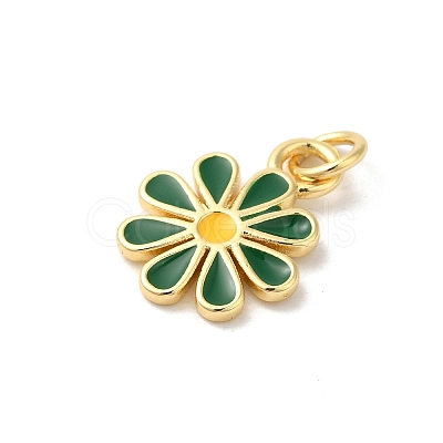 Rack Plating Brass Enamel Pendants KK-Z056-47G-02-1