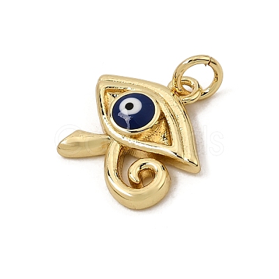 Brass Enamel Pendants KK-CBAA41C-07G-1