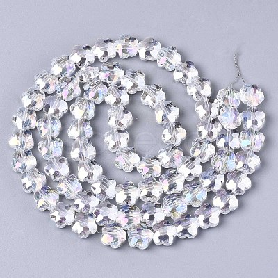 Electroplate Glass Beads Strands EGLA-S176-09B-A01-1