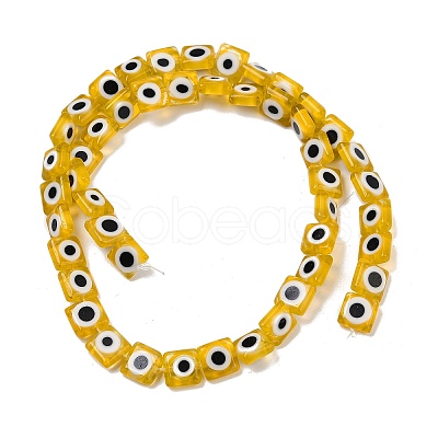 Handmade Evil Eye Lampwork Beads Strands LAMP-G166-03C-1