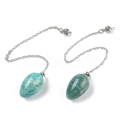 Natural Amazonite Dowsing Pendulums G-B139-04P-02-1