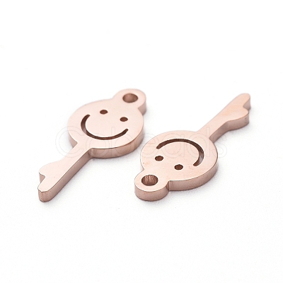 PVD Vacuum Plating 304 Stainless Steel Charms LS-STAS-G215-07RG-1