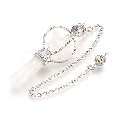 Natural Quartz Crystal Dowsing Pendulums KK-F756-06E-1