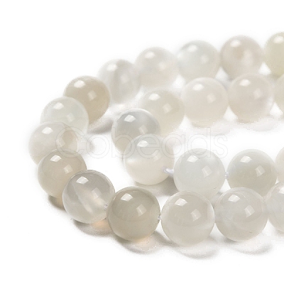 Natural White Moonstone Beads Strands G-J373-13-8mm-1