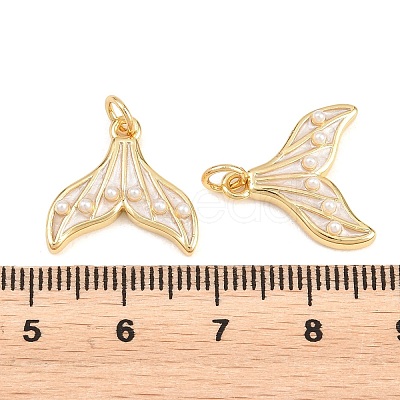 Brass Enamel Pendants ZIRC-F148-08G-1