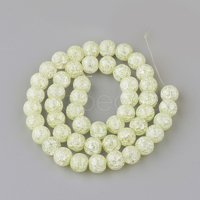 Synthetic Crackle Quartz Beads Strands X-GLAA-S134-8mm-08-1