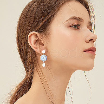 304 Stainless Steel Stud Earring Findings EJEW-SP0001-17C-1