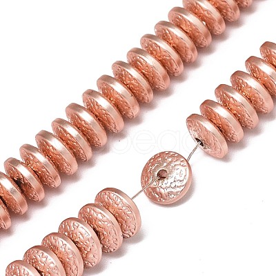 Electroplate Non-magnetic Synthetic Hematite Beads Strands G-S372-001-02RG-1