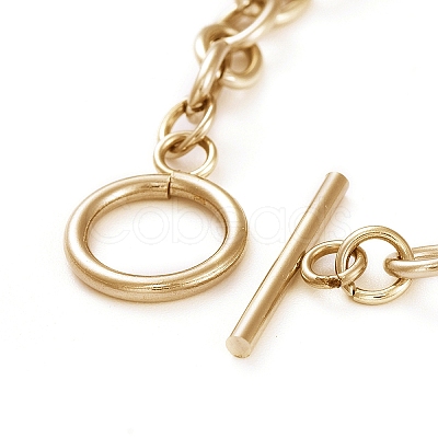 Unisex 304 Stainless Steel Cable Chain Bracelets X-BJEW-P245-39G-1
