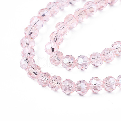 Electroplate Glass Bead Strands EGLA-R015-4mm-9-1