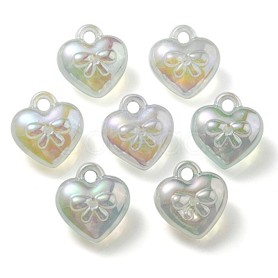 Luminous UV Plating Transparent Acrylic Pendants OACR-P010-10B-1