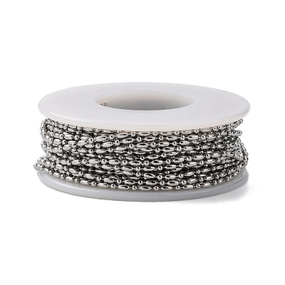 Tarnish Resistant 304 Stainless Steel Ball Chains CHS-A002D-1.5mm-1