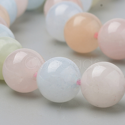 Natural Morganite Beads Strands X-G-Q961-08-8mm-1