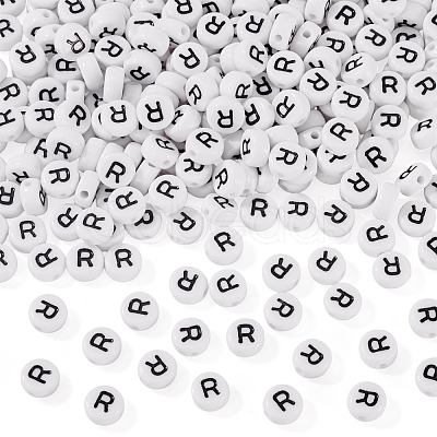 500Pcs Acrylic Beads SACR-TA0001-55R-1