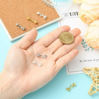6Pcs 3 Colors Zinc Alloy S-Hook Clasps FIND-CJ0005-10-1