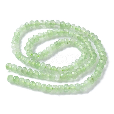 Dyed Natural Malaysia Jade Rondelle Beads Strands X-G-E316-2x4mm-56-1