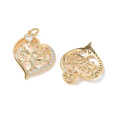 SHEGRACE Valentine's Day Brass Clear Cubic Zirconia Pendants XGRQ3K440-558G-1