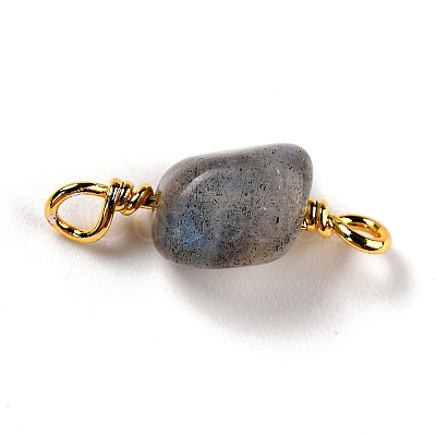 Natural Labradorite Links Connectors G-K316-02C-G-RS-1