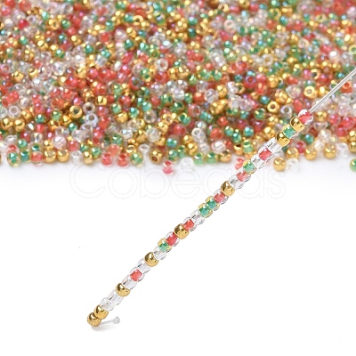 4 Colors 11/0 Christmas TOHO Round Seed Beads SEED-X0058-29-1