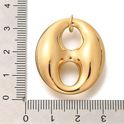 PVD Vacuum Plating 304 Stainless Steel Pendants X-STAS-U035-41G-02-1