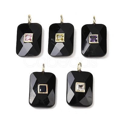Natural Obsidian Pendants LS-G-I391-03G-12-1
