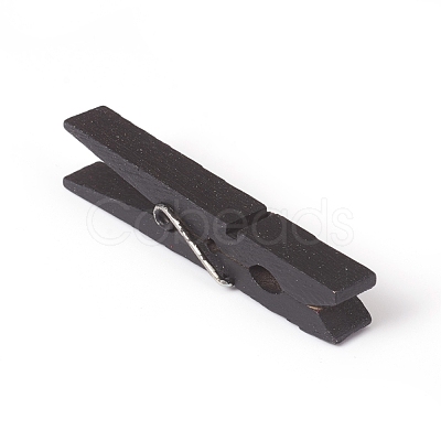 Natural Wooden Craft Pegs Clips WOOD-E010-02B-1